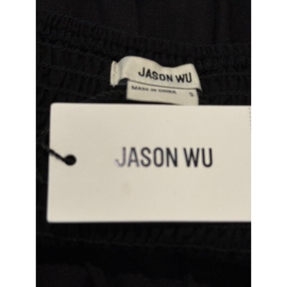 JASON WU Spaghetti Strap Linen Sun Dress with Cutout Wooden Bead Midi Maxi Small - Picture 11 of 13